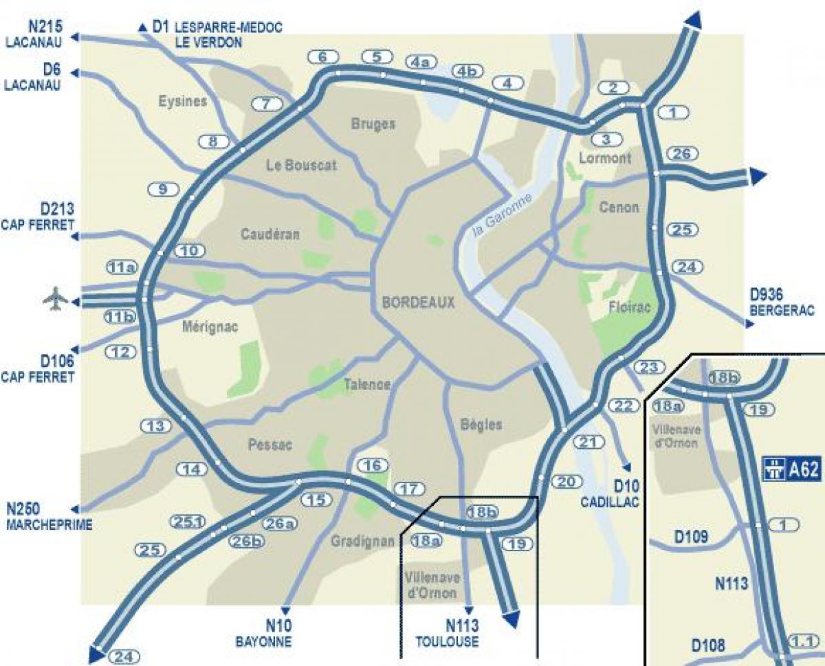 Bordeaux road map