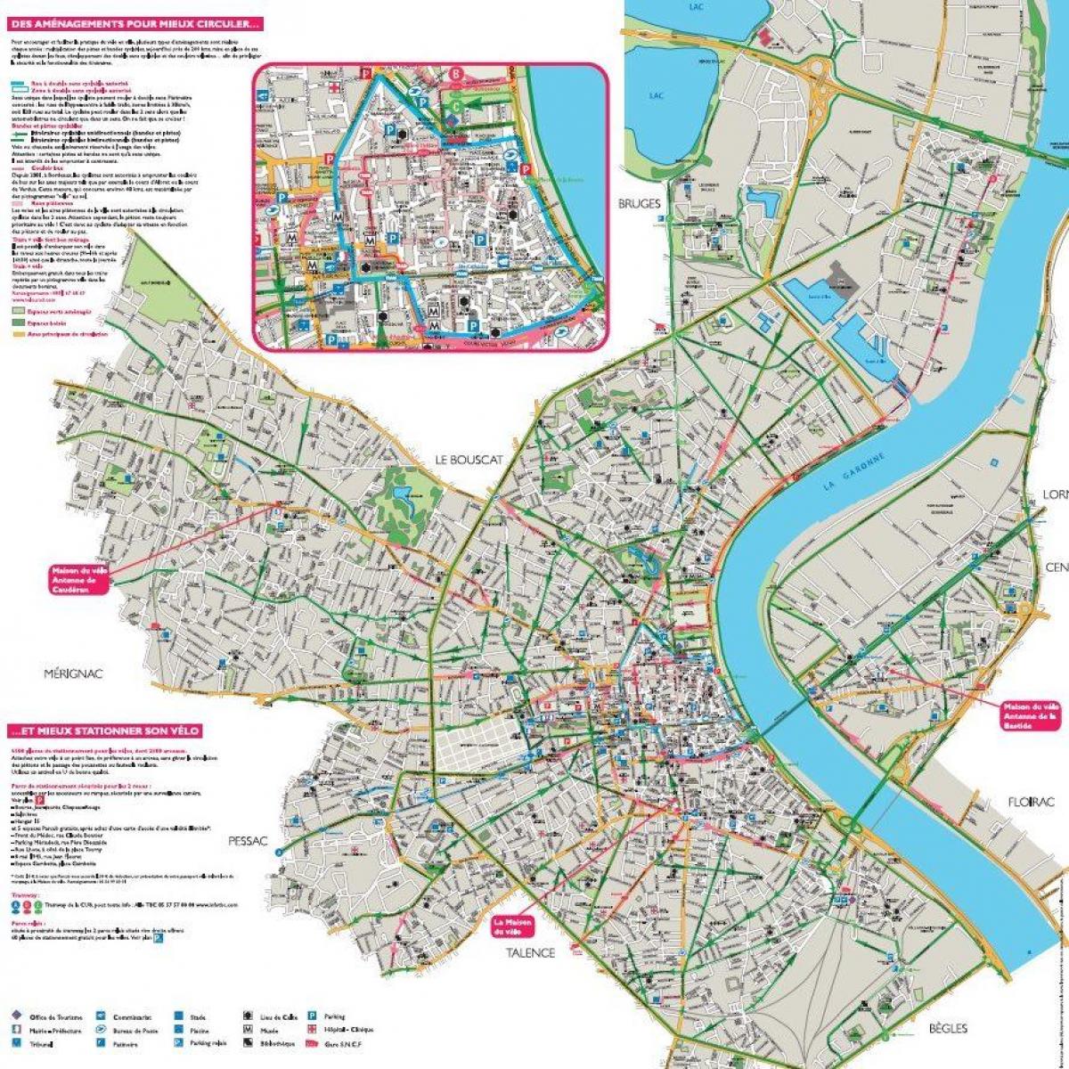 mappa di Bordeaux moto
