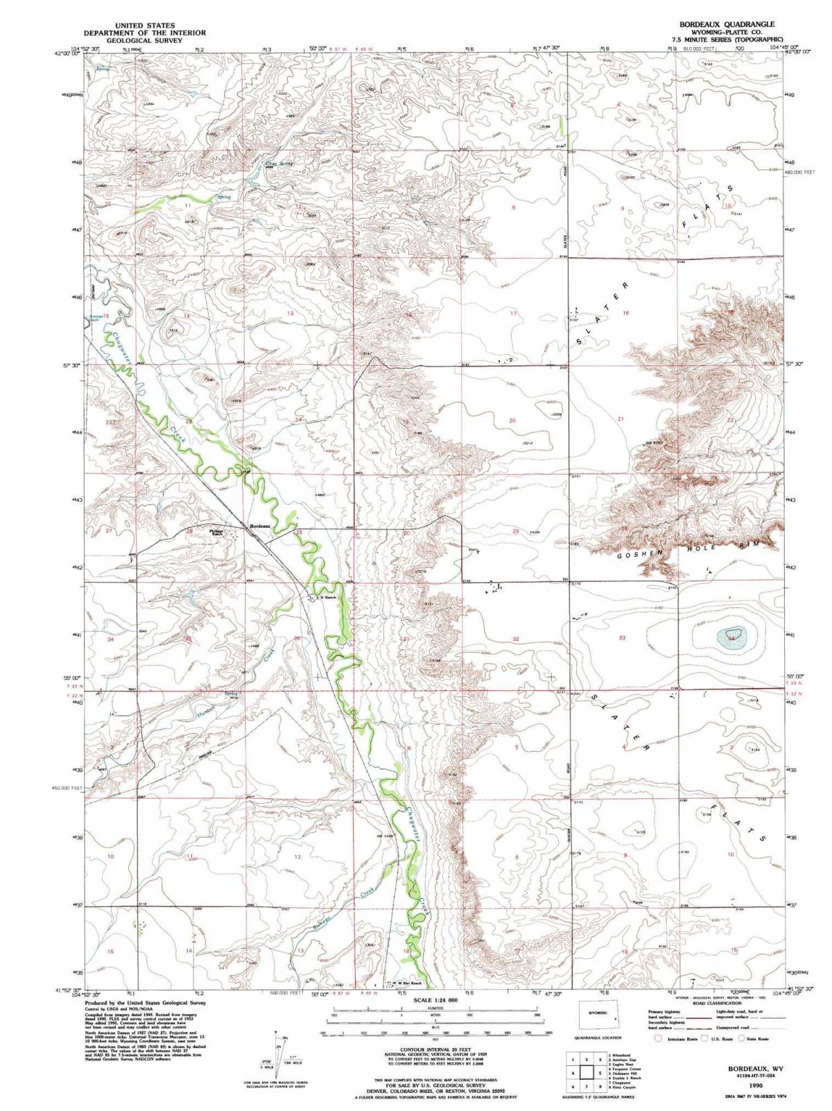 mappa di Bordeaux topografica 