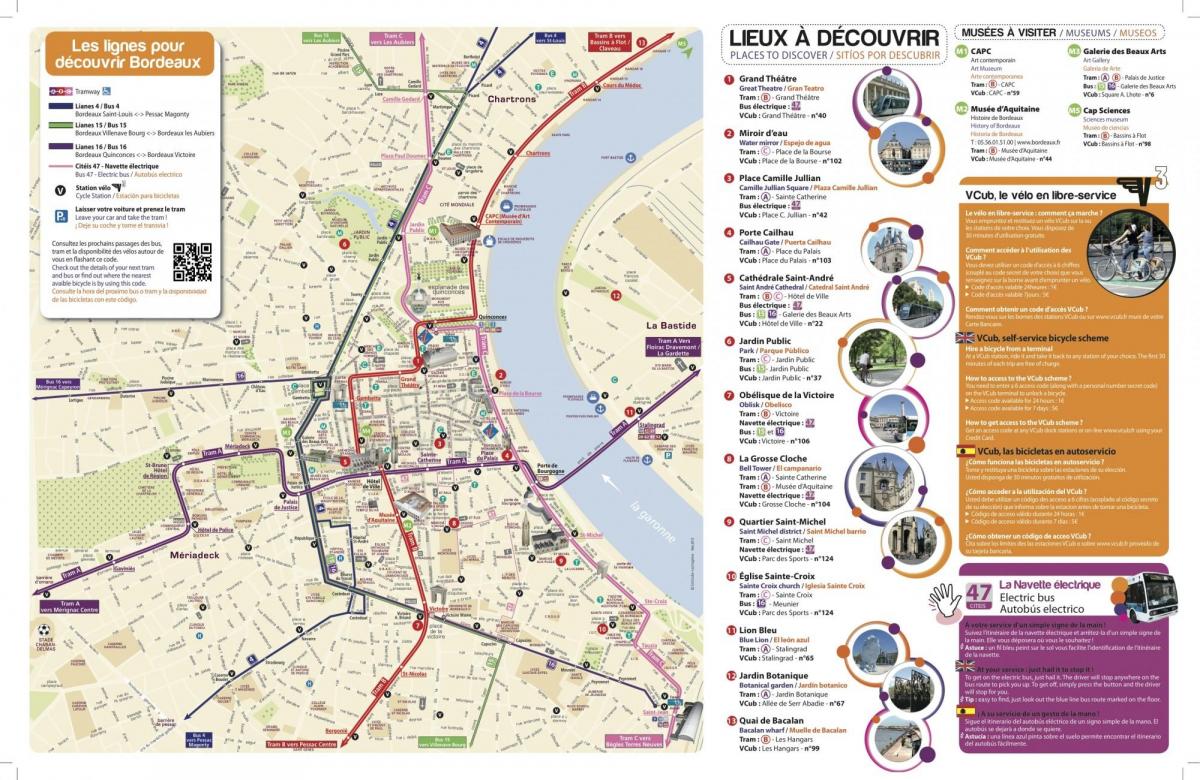 mappa di Bordeaux museo