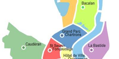 Mappa di Bordeaux arrondissement