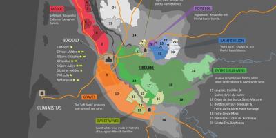Mappa di Bordeaux denominazione