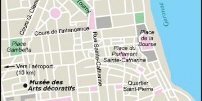 Mappa di Bordeaux giardino