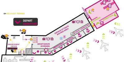 Mappa di Bordeaux hall 