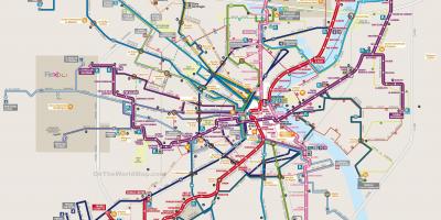 Mappa di Bordeaux transito