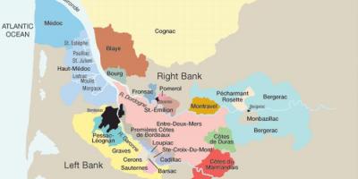 Riva sinistra Bordeaux la mappa
