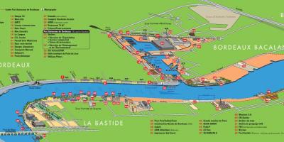 Mappa del porto di Bordeaux 