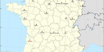 Bordeaux comuni, ordinati per distanze mappa