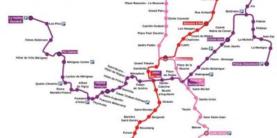 Mappa della stazione di Bordeaux